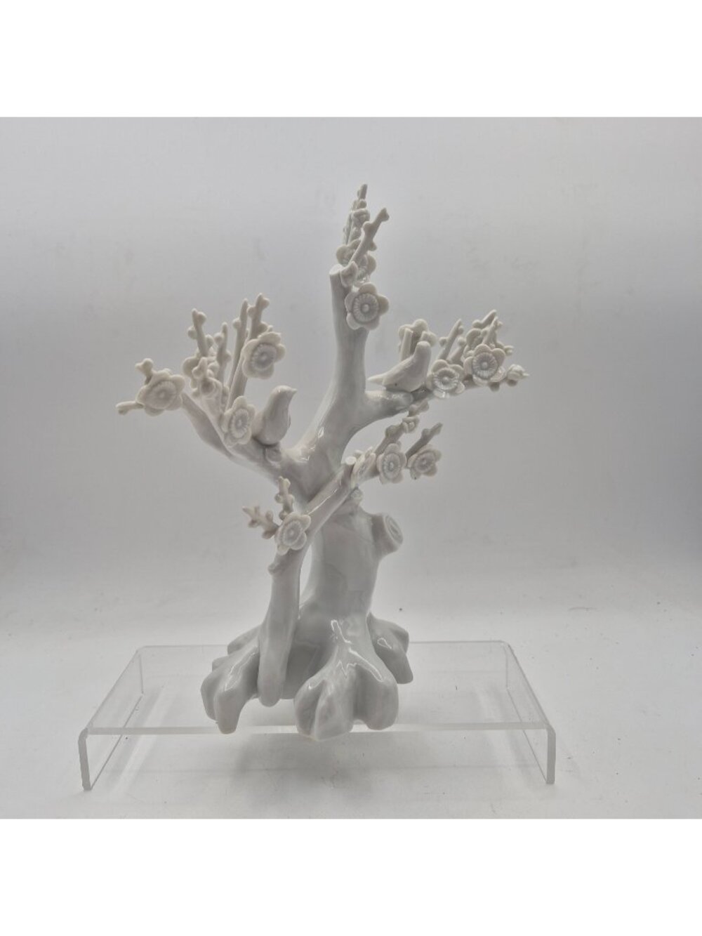 Andrea by Sadek Porcelain Floral Branch Sculpture M‑864 Made in Japan
